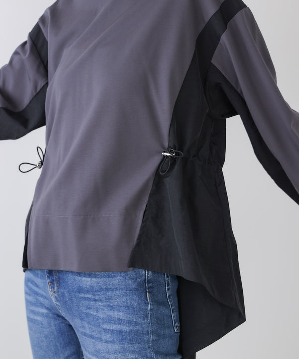 【WEB限定】ポンチ異素材ドッキングプルオーバー［2/25発送予定］