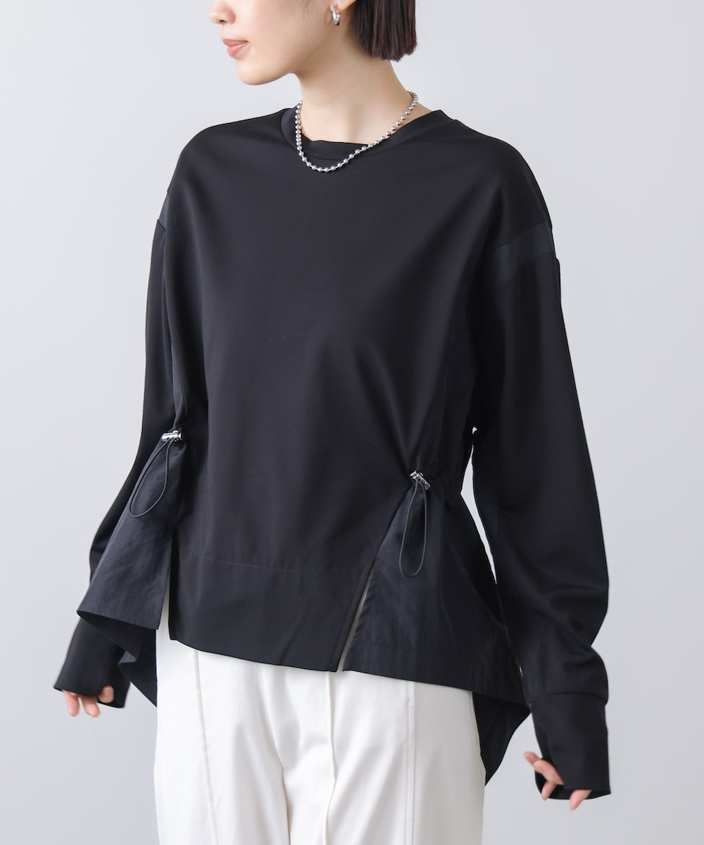 【WEB限定】ポンチ異素材ドッキングプルオーバー［2/25発送予定］