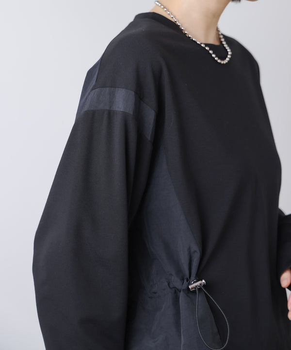 【WEB限定】ポンチ異素材ドッキングプルオーバー［2/25発送予定］