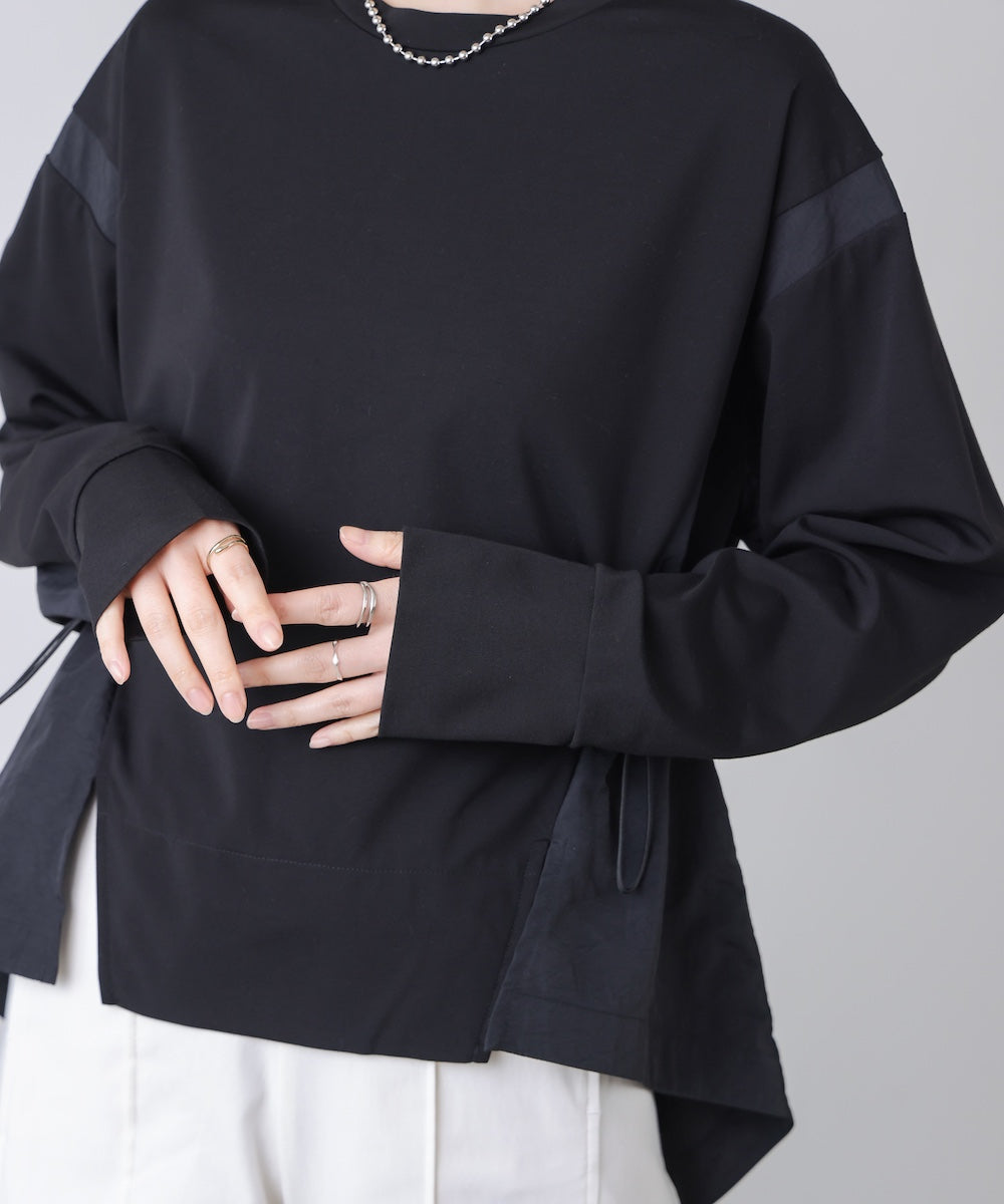 【WEB限定】ポンチ異素材ドッキングプルオーバー［2/25発送予定］