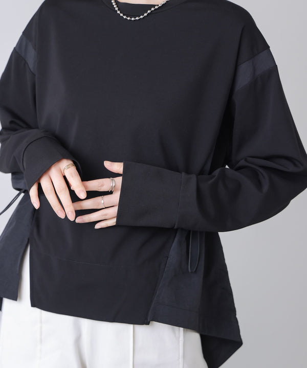 【WEB限定】ポンチ異素材ドッキングプルオーバー［2/25発送予定］