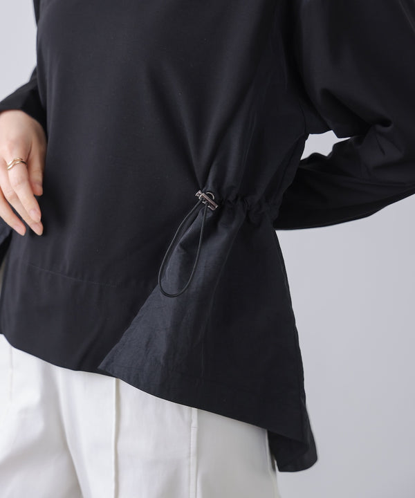 【WEB限定】ポンチ異素材ドッキングプルオーバー［2/25発送予定］