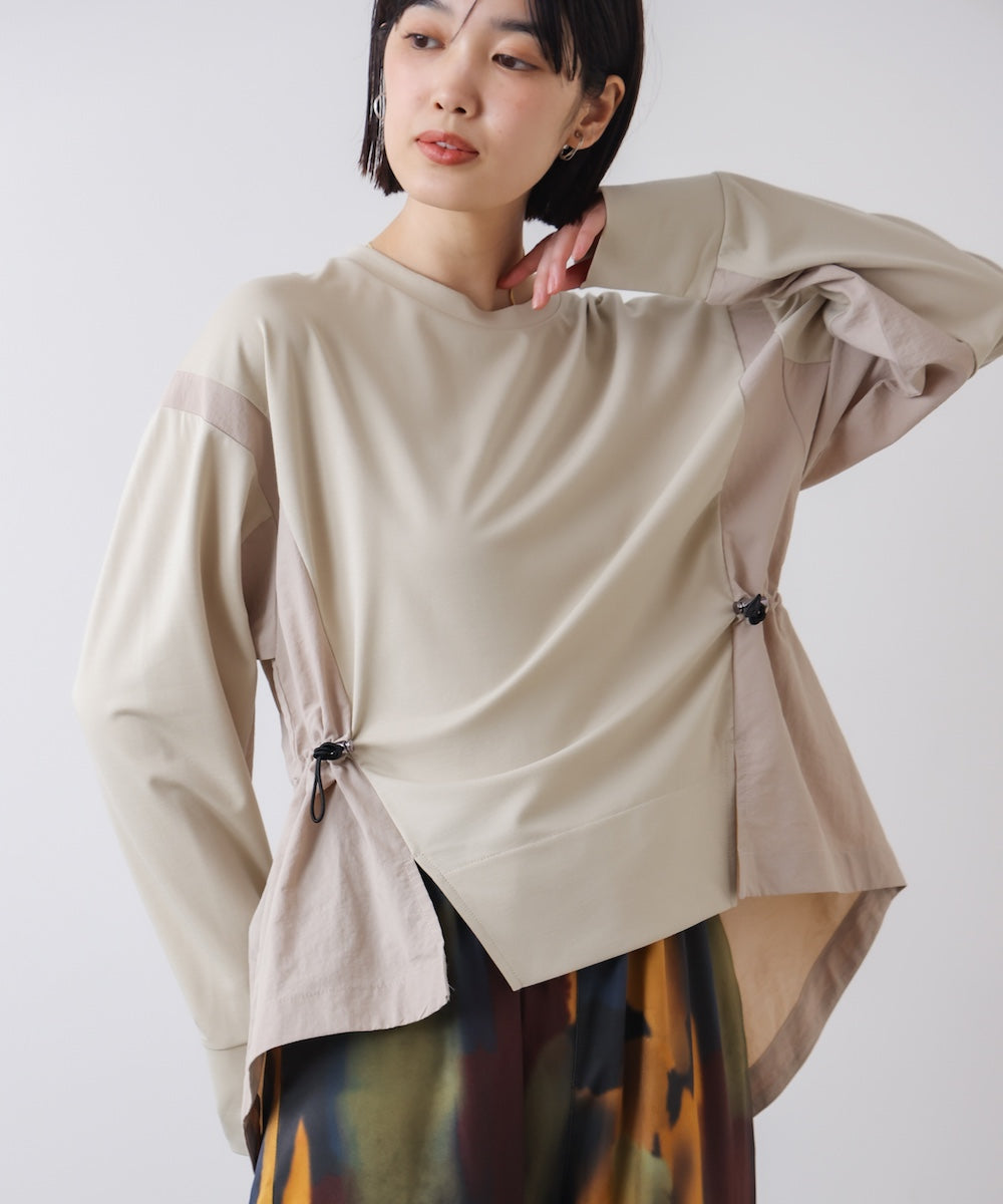 【WEB限定】ポンチ異素材ドッキングプルオーバー［2/25発送予定］