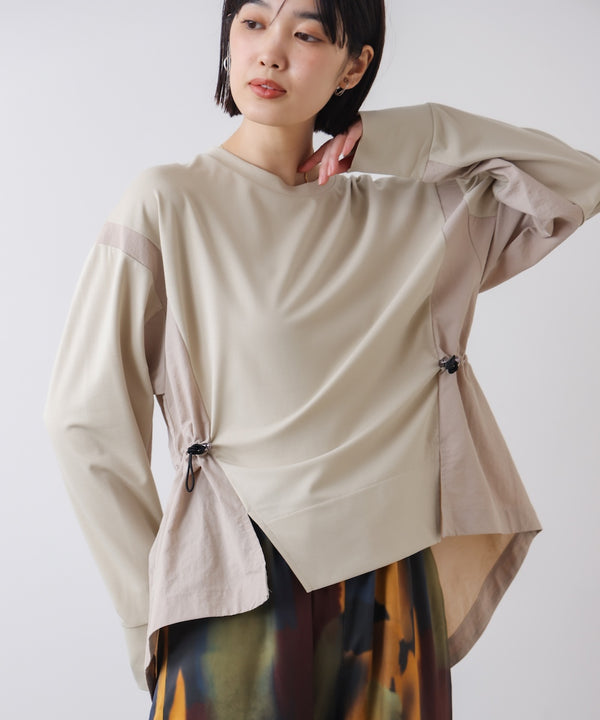 【WEB限定】ポンチ異素材ドッキングプルオーバー［2/25発送予定］