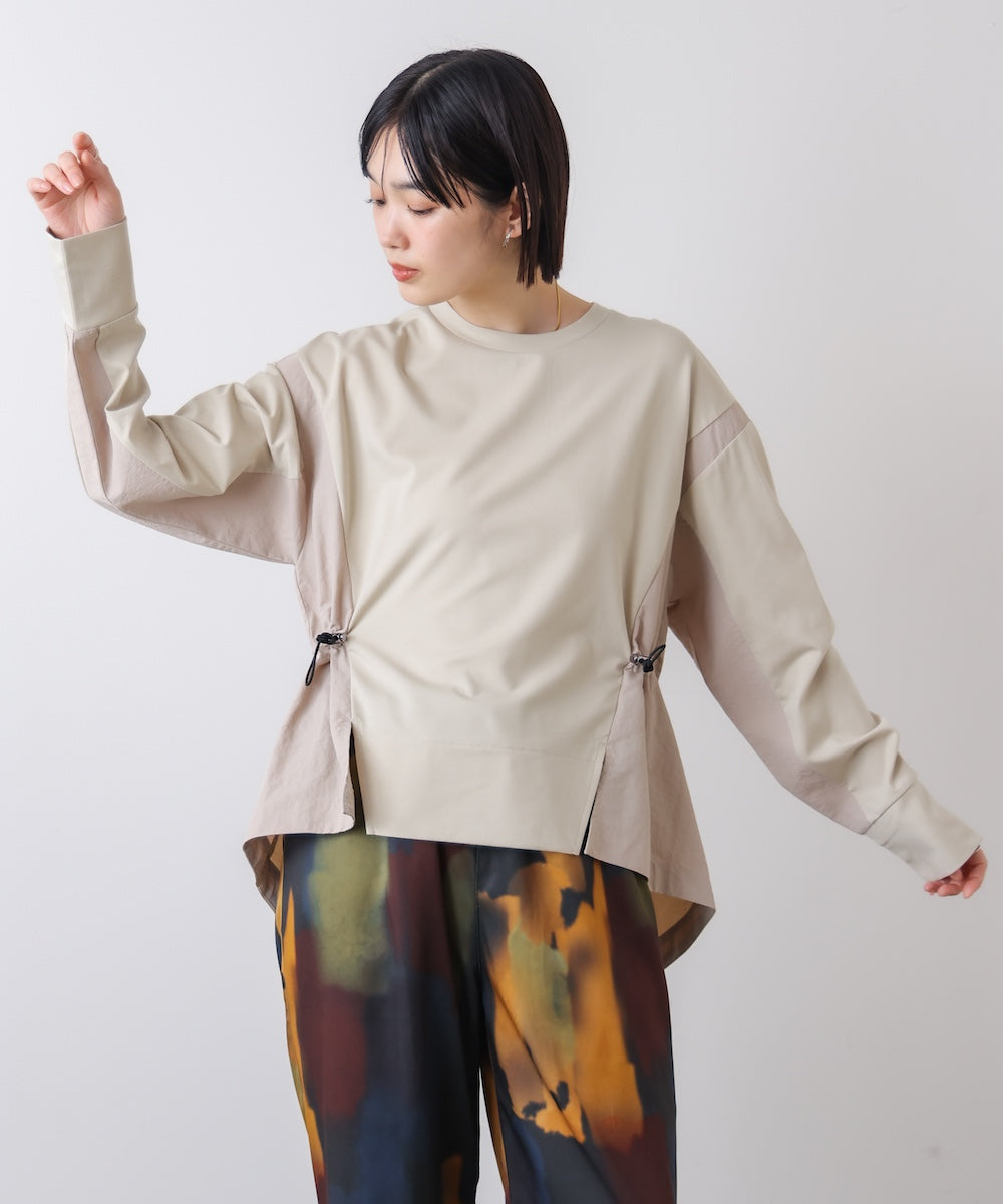 【WEB限定】ポンチ異素材ドッキングプルオーバー［2/25発送予定］