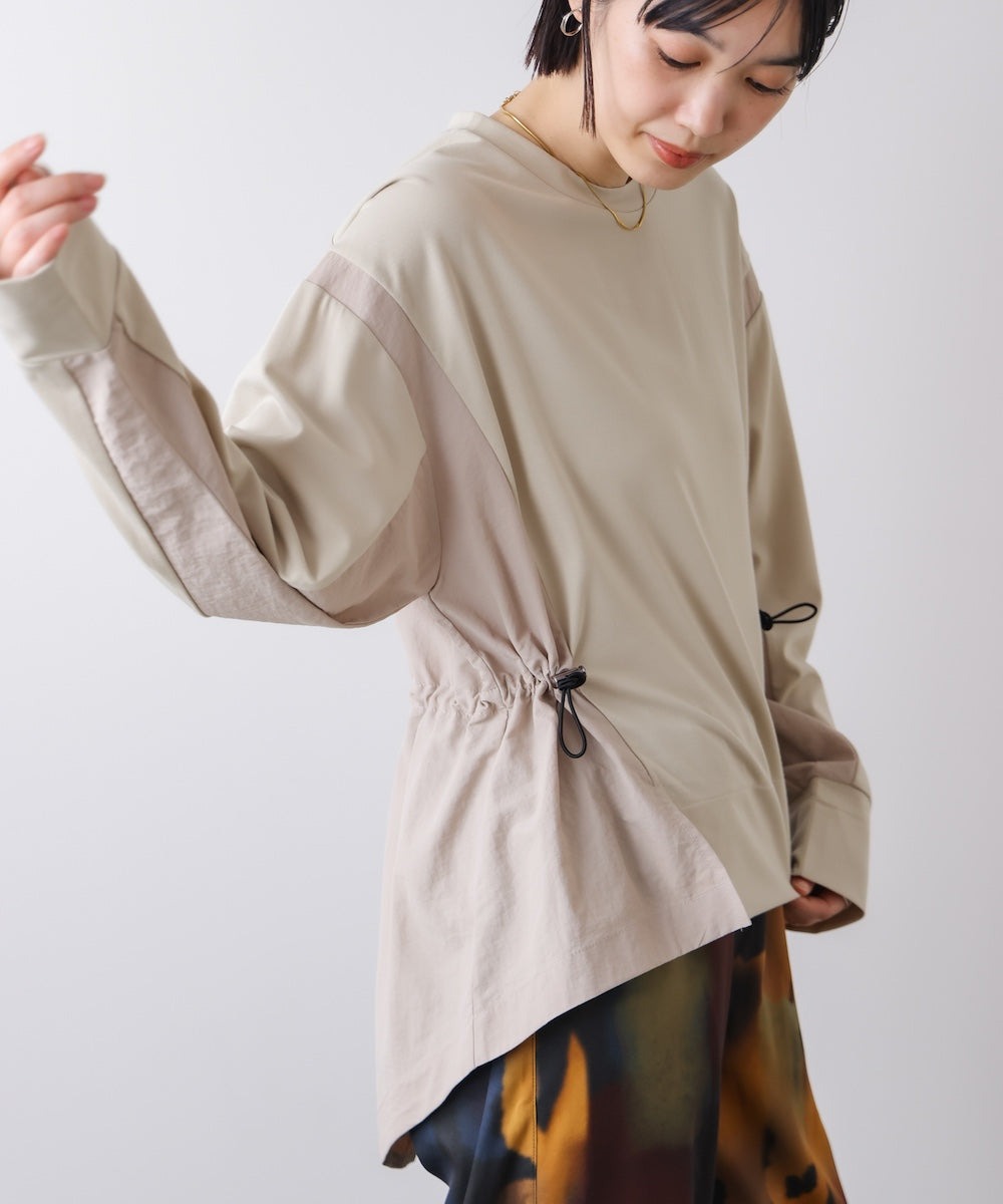 【WEB限定】ポンチ異素材ドッキングプルオーバー［2/25発送予定］