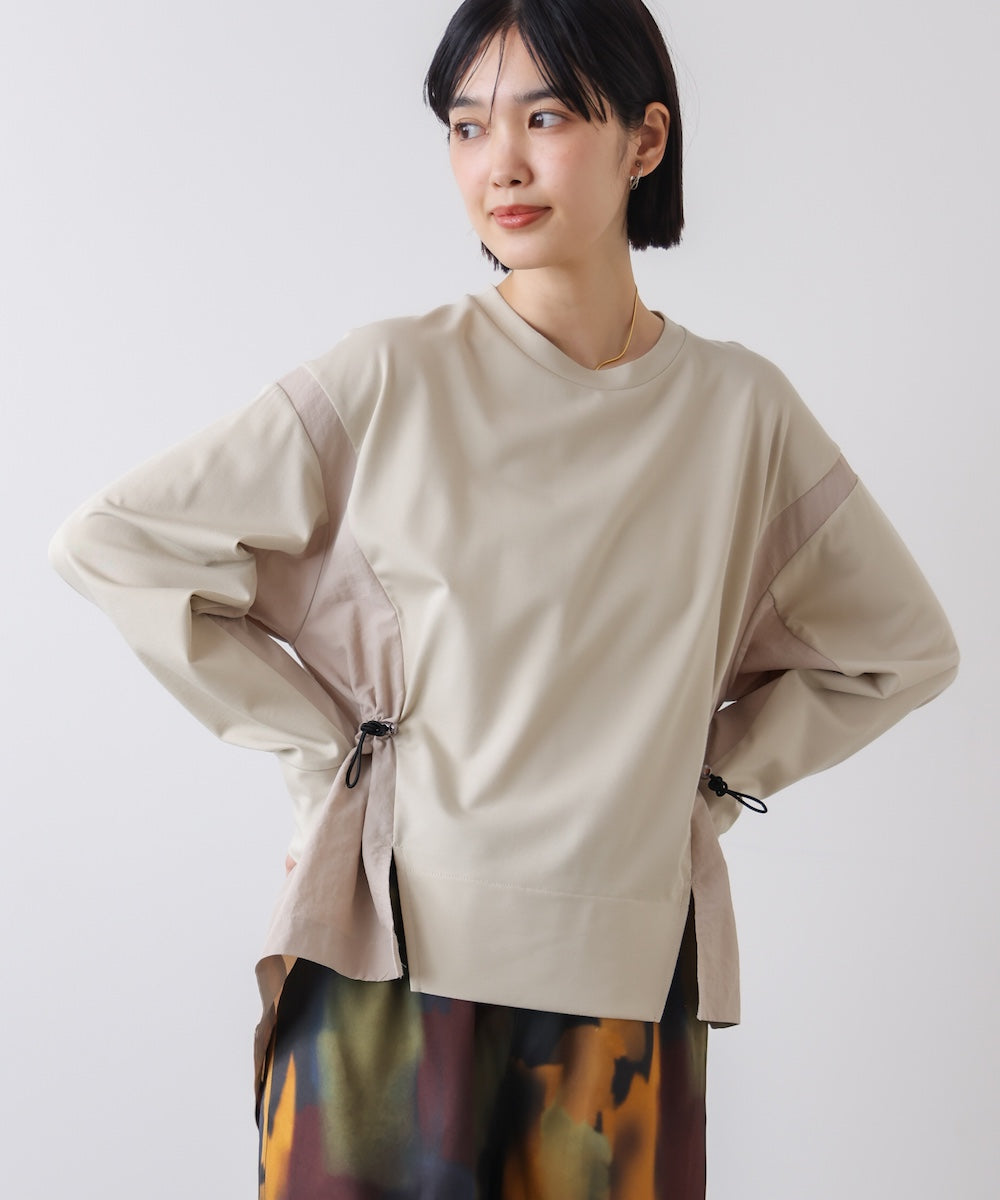 【WEB限定】ポンチ異素材ドッキングプルオーバー［2/25発送予定］