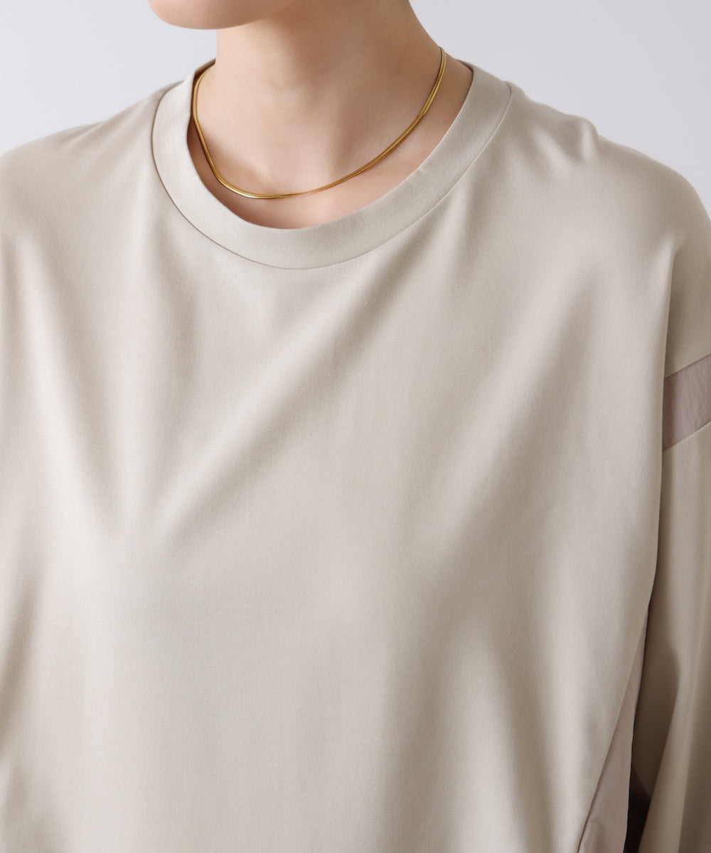 【WEB限定】ポンチ異素材ドッキングプルオーバー［2/25発送予定］