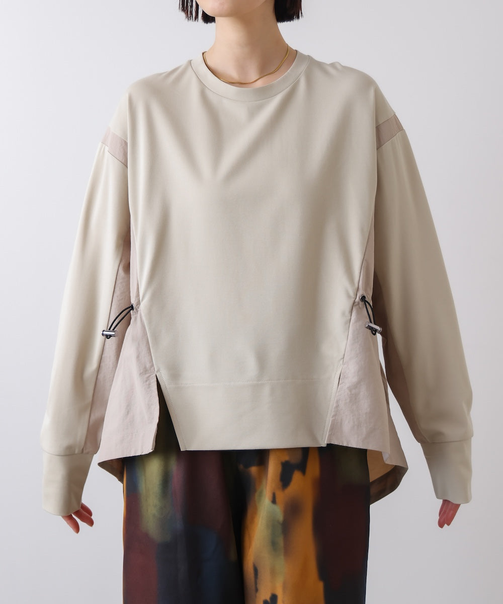 【WEB限定】ポンチ異素材ドッキングプルオーバー［2/25発送予定］