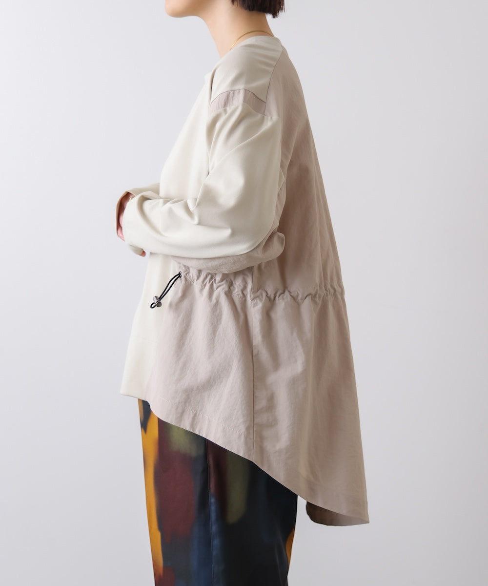 【WEB限定】ポンチ異素材ドッキングプルオーバー［2/25発送予定］