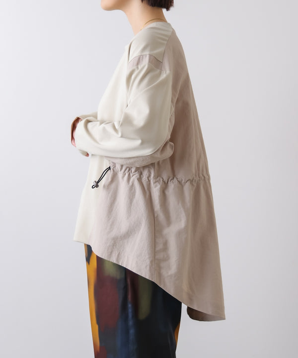 【WEB限定】ポンチ異素材ドッキングプルオーバー［2/25発送予定］