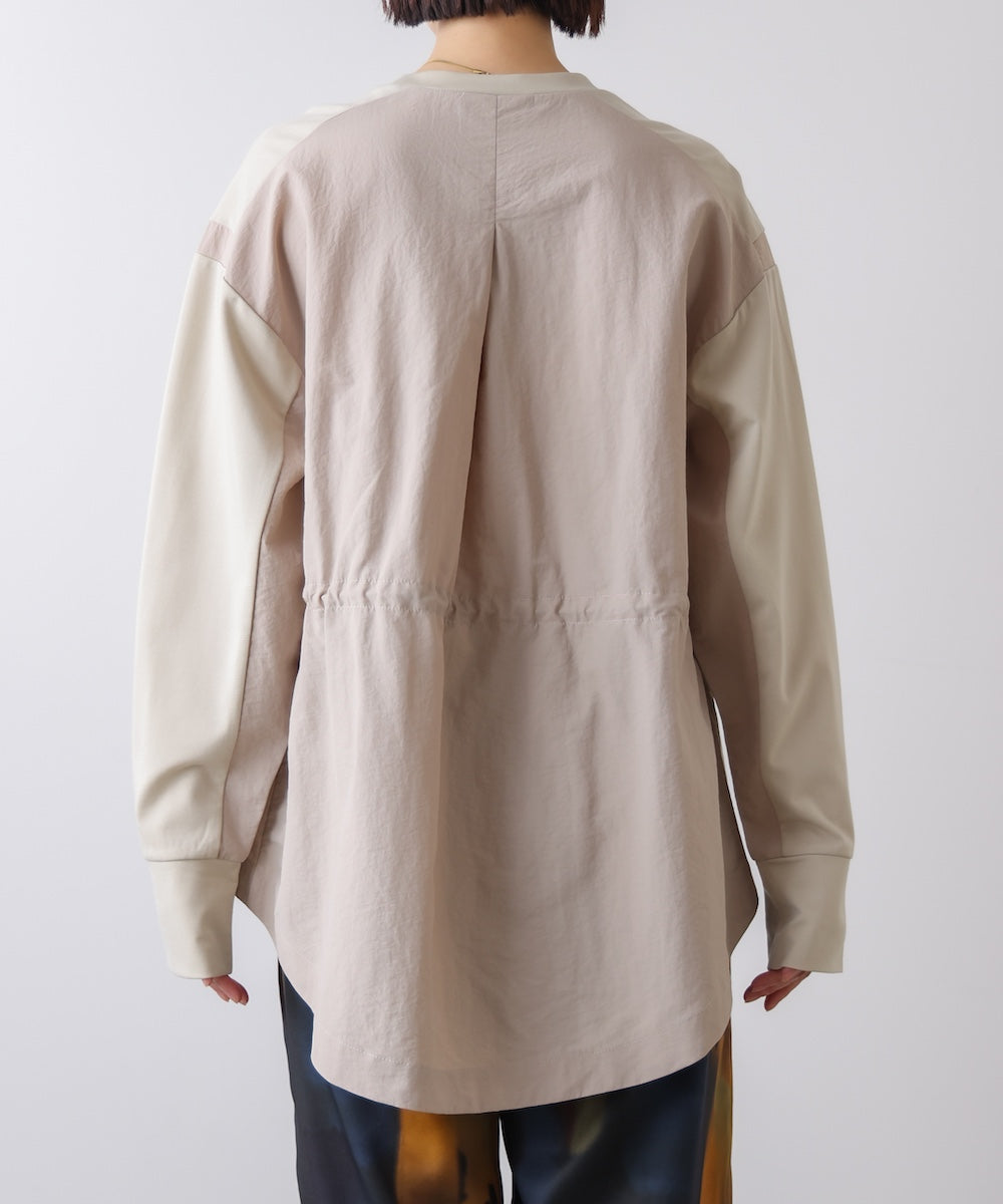 【WEB限定】ポンチ異素材ドッキングプルオーバー［2/25発送予定］