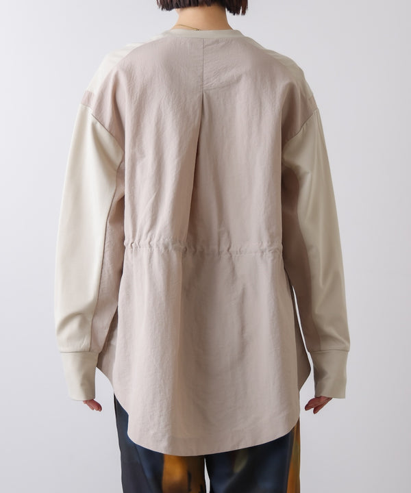 【WEB限定】ポンチ異素材ドッキングプルオーバー［2/25発送予定］