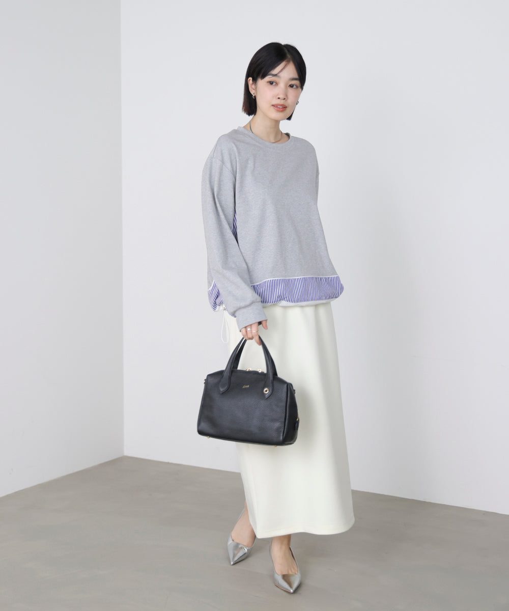 ストライプドッキングカットソー［3/18発送予定］