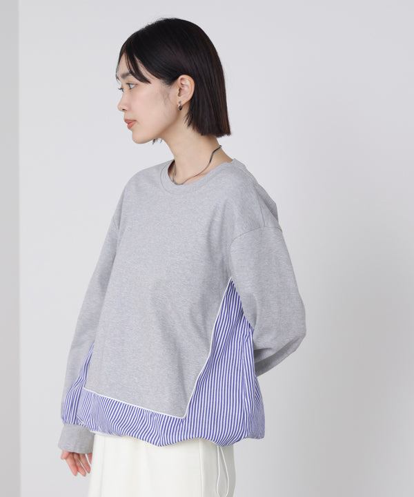 ストライプドッキングカットソー［3/18発送予定］