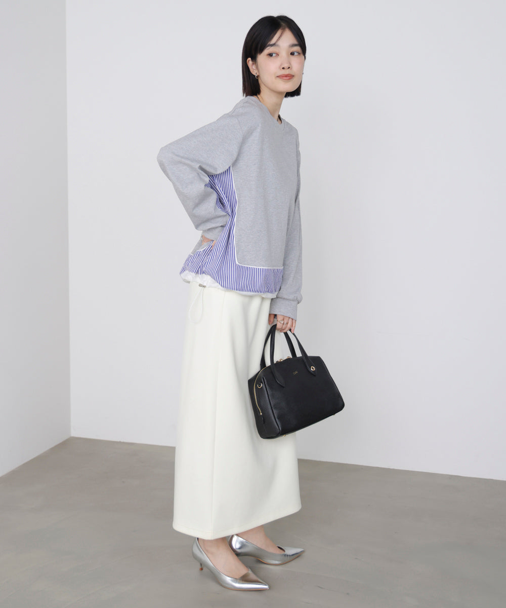 ストライプドッキングカットソー［3/18発送予定］