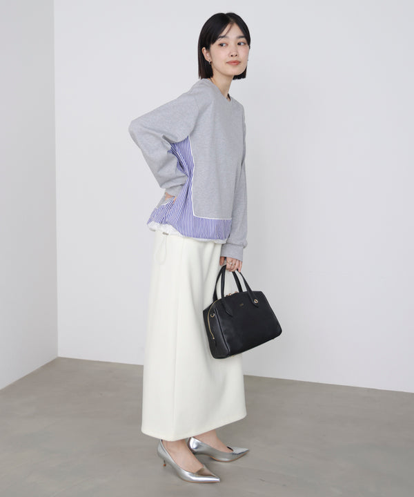 ストライプドッキングカットソー［3/18発送予定］