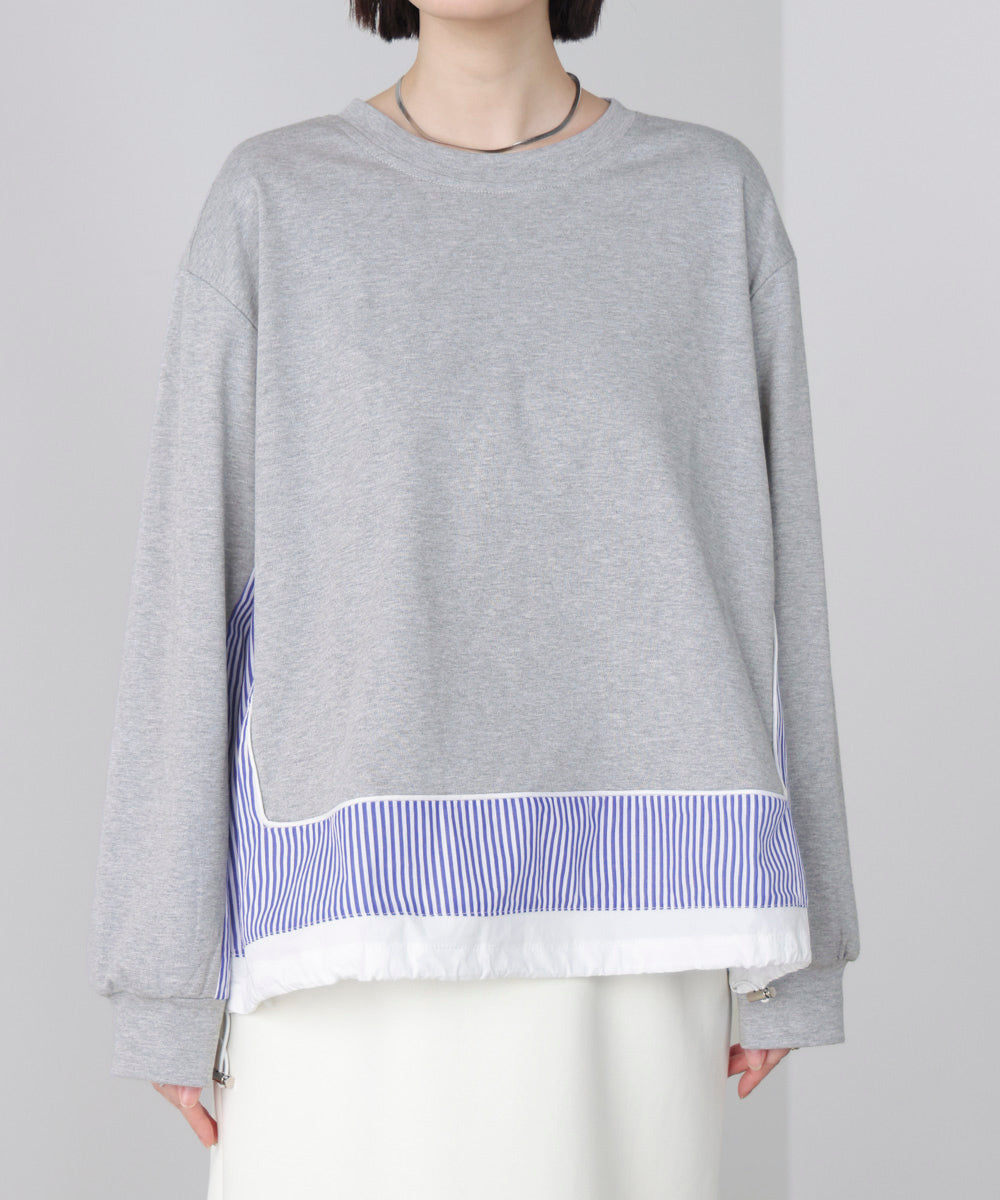 ストライプドッキングカットソー［3/18発送予定］