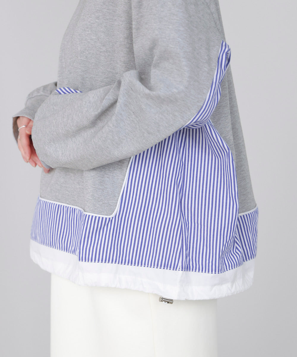 ストライプドッキングカットソー［3/18発送予定］