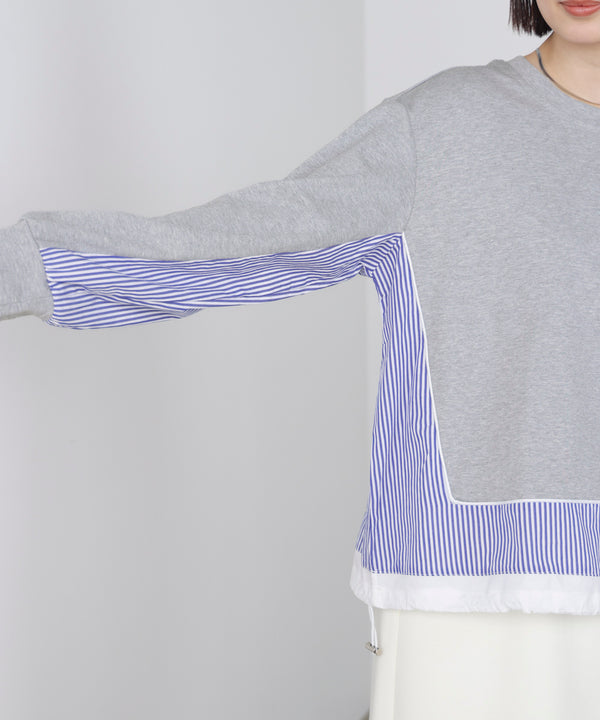 ストライプドッキングカットソー［3/18発送予定］