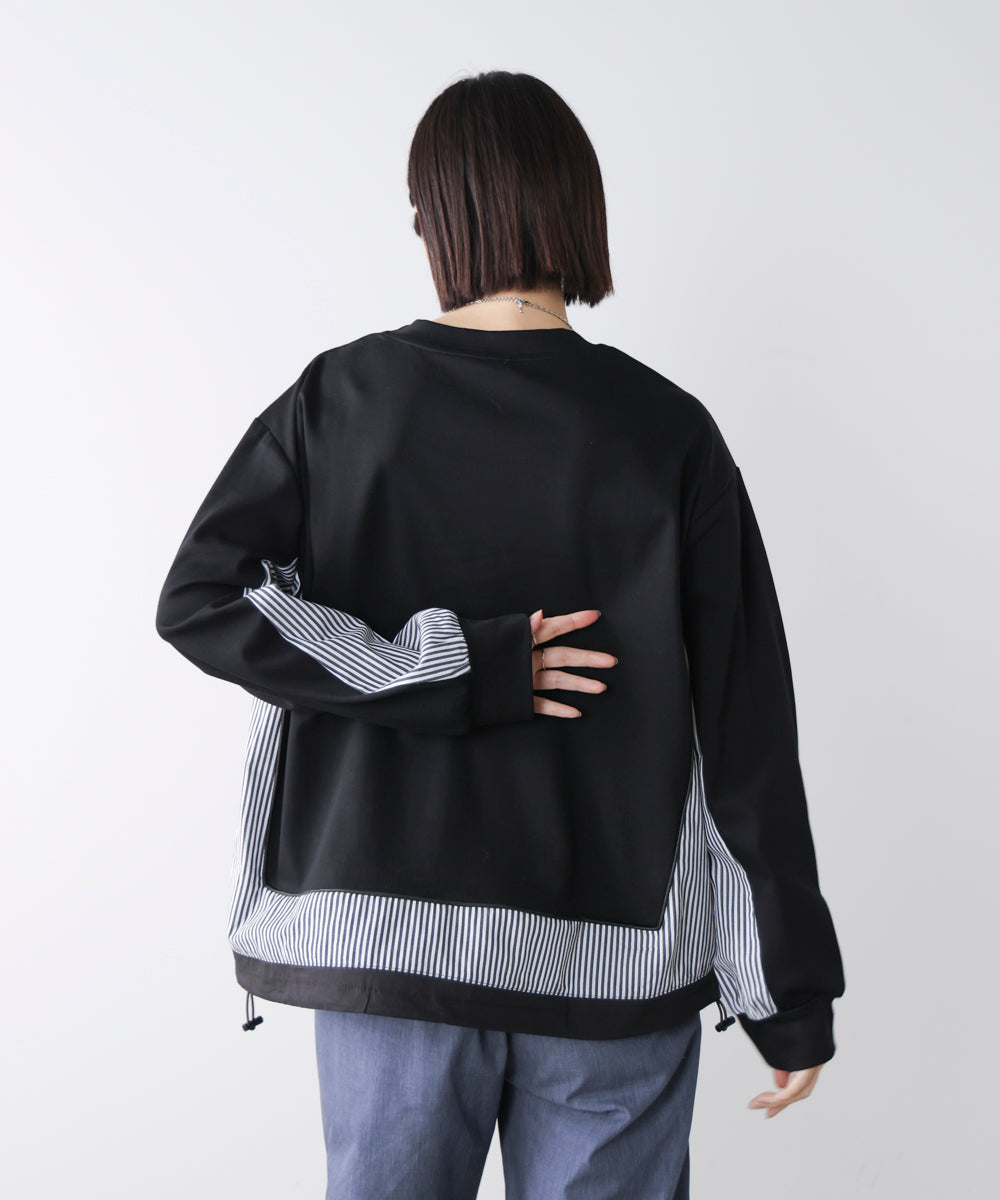 ストライプドッキングカットソー［3/18発送予定］