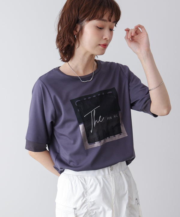 スクエアBOXロゴT-shirt
