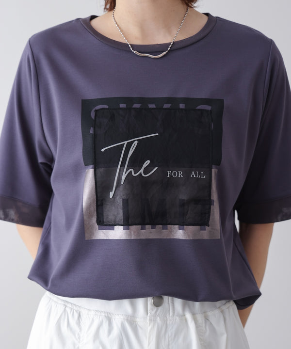 スクエアBOXロゴT-shirt