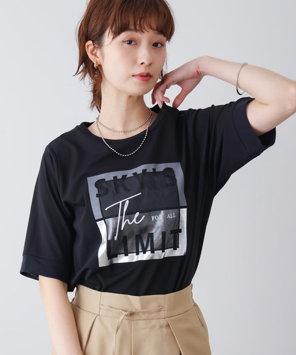 スクエアBOXロゴT-shirt