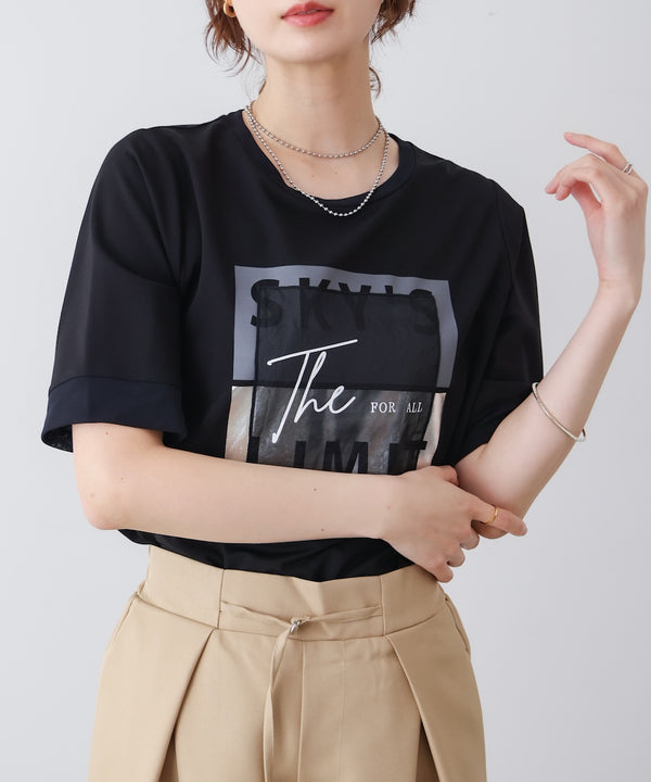 スクエアBOXロゴT-shirt