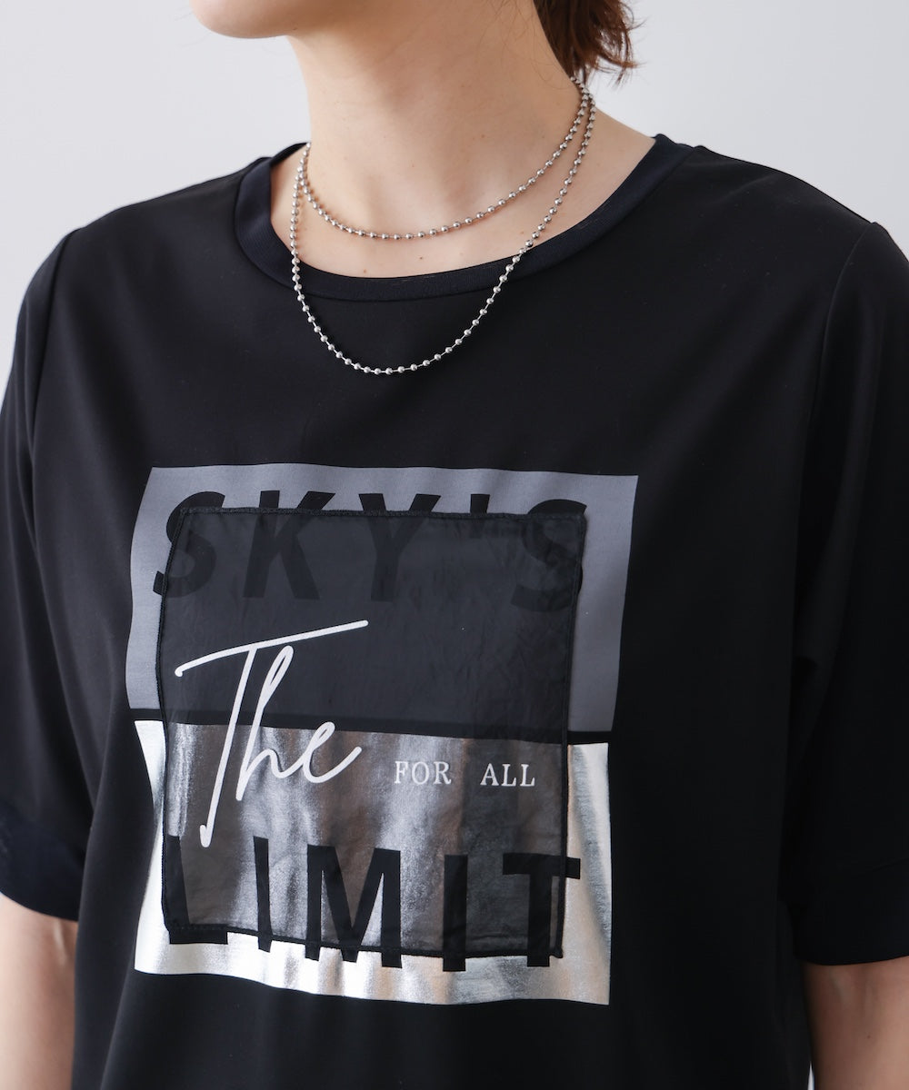 スクエアBOXロゴT-shirt