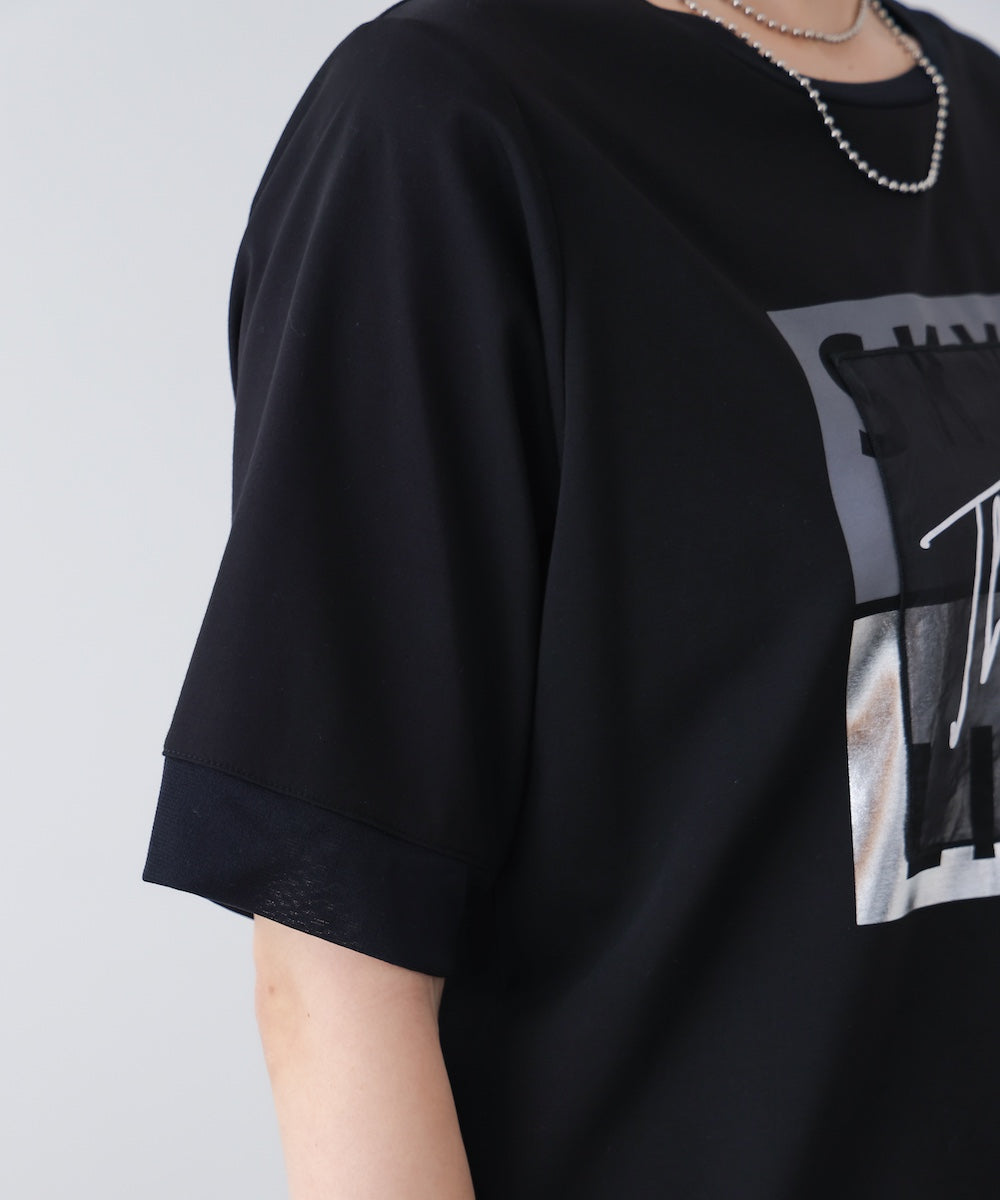 スクエアBOXロゴT-shirt