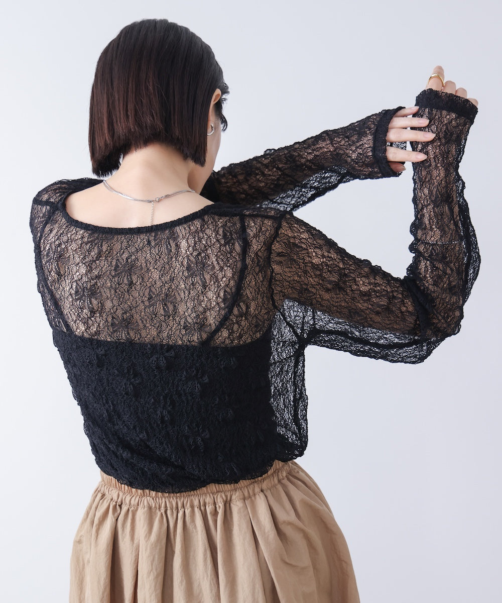 ストレッチレースプルオーバー［3/18発送予定］
