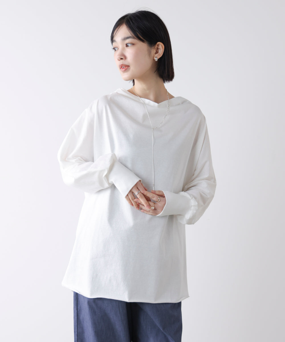 Wシルケットドルマンプルオーバー［3/18発送予定］