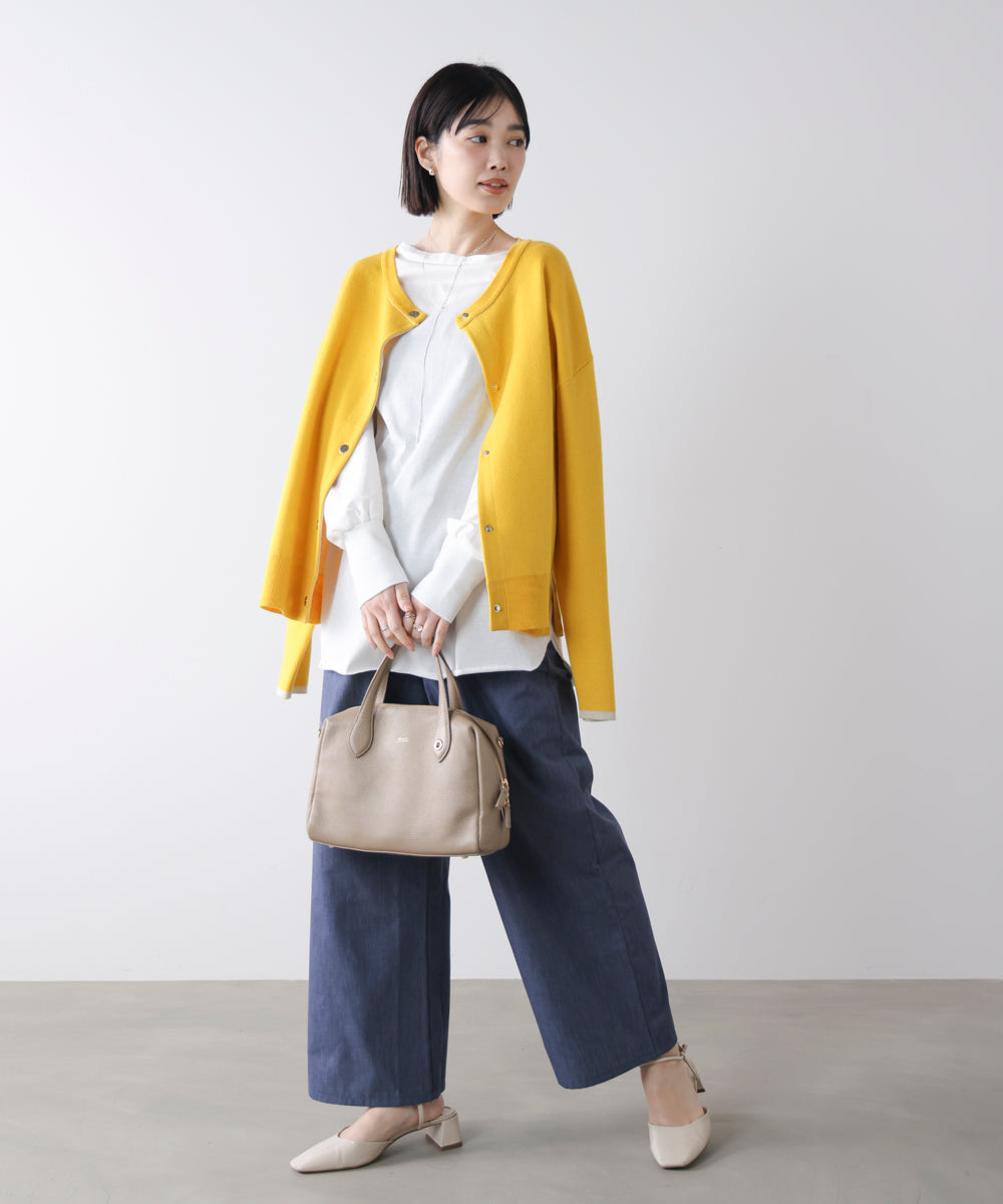 Wシルケットドルマンプルオーバー［3/18発送予定］