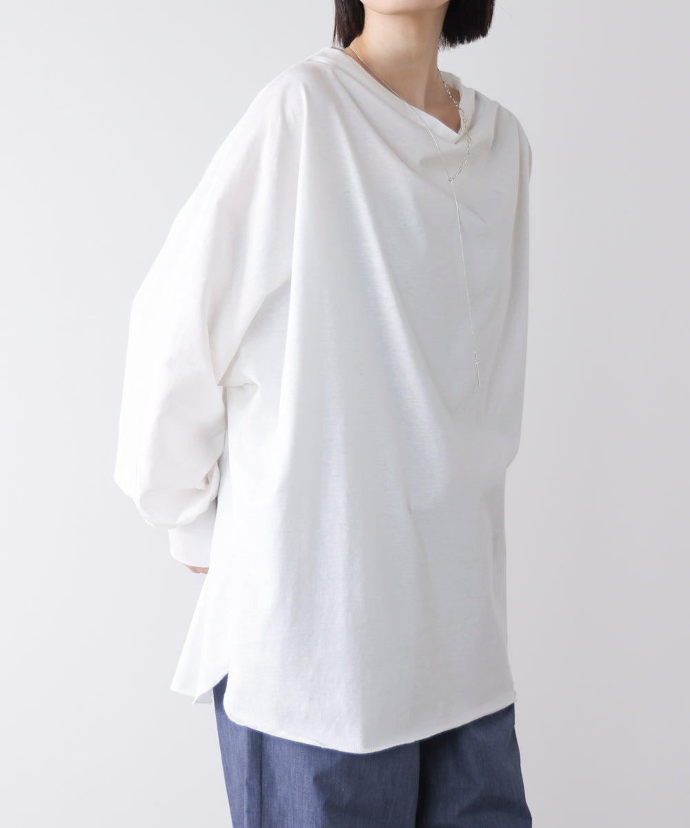 Wシルケットドルマンプルオーバー［3/18発送予定］