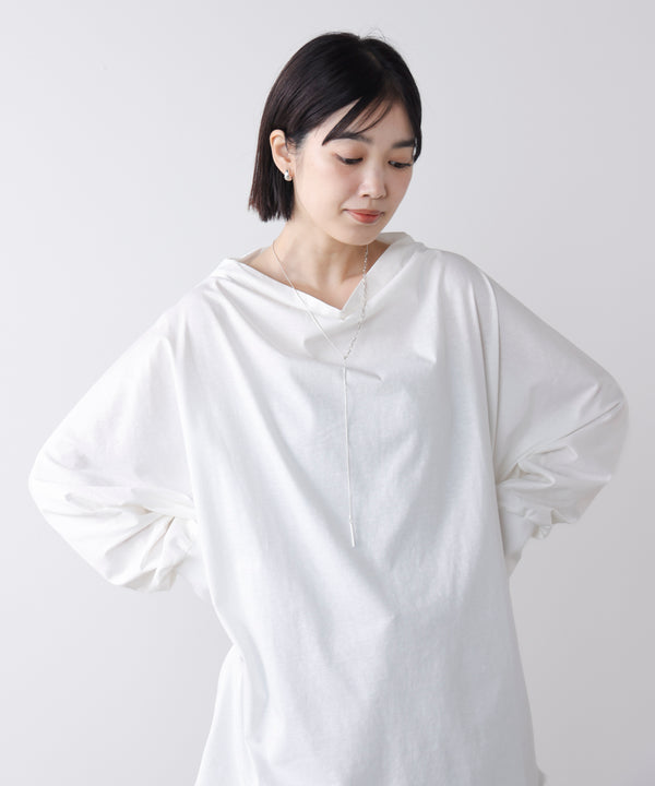 Wシルケットドルマンプルオーバー［3/18発送予定］