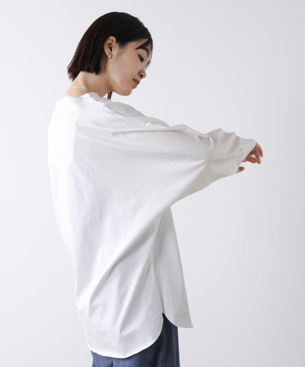 Wシルケットドルマンプルオーバー［3/18発送予定］