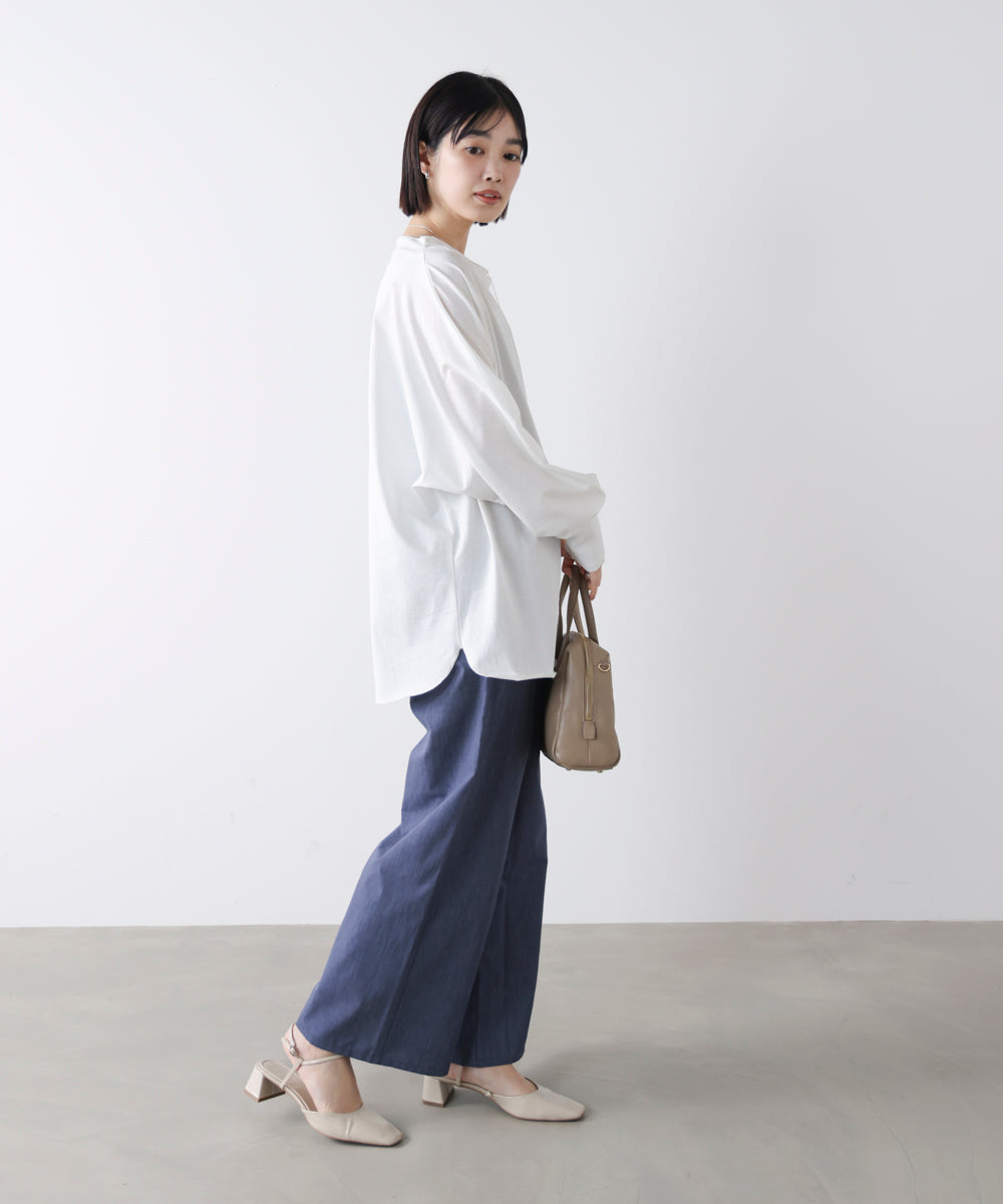 Wシルケットドルマンプルオーバー［3/18発送予定］