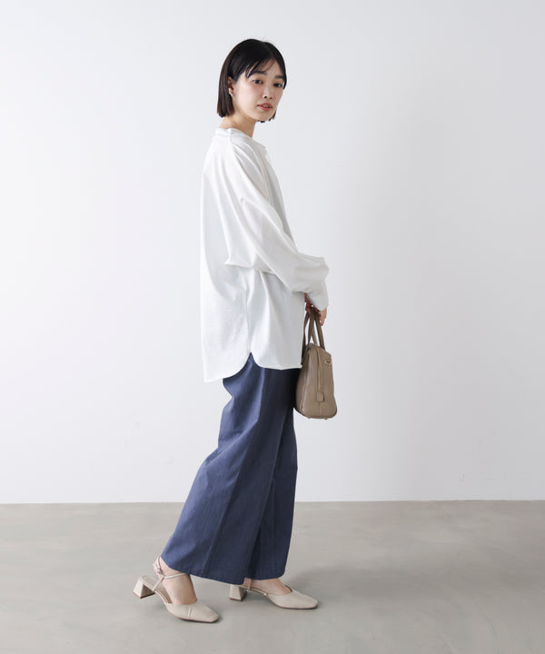 Wシルケットドルマンプルオーバー［3/18発送予定］