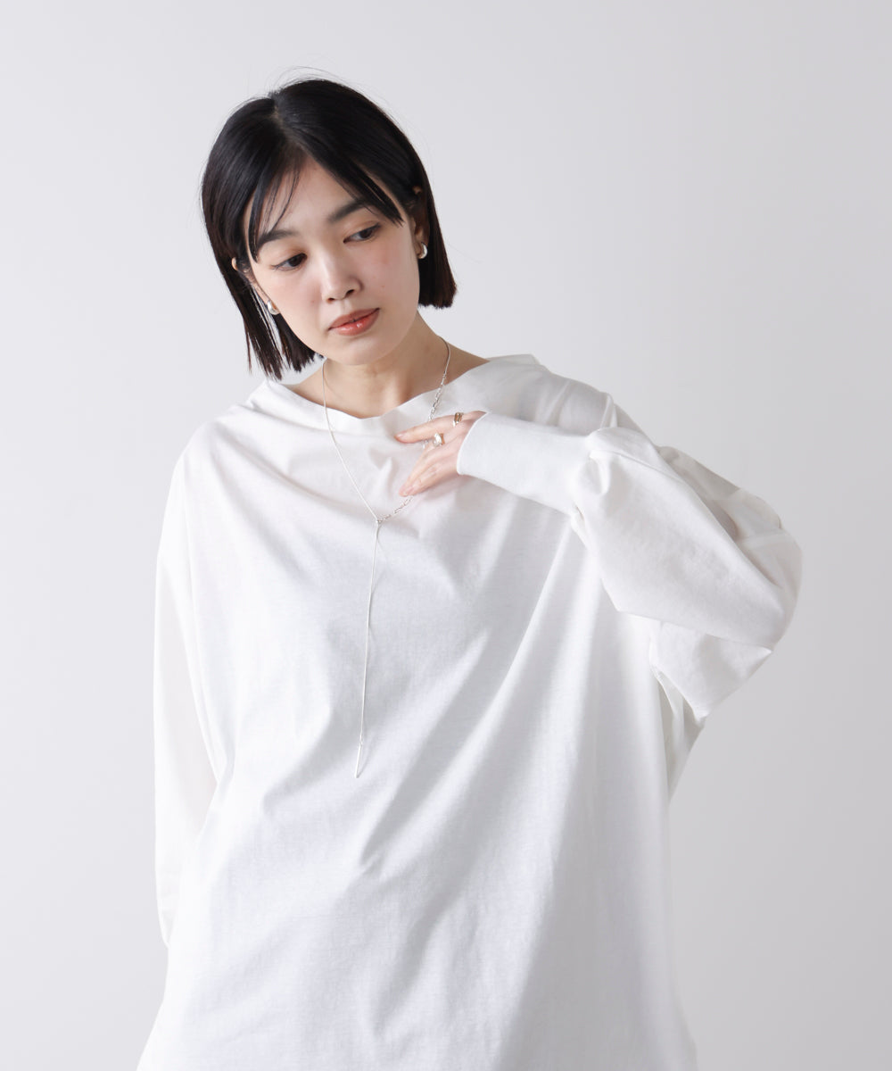 Wシルケットドルマンプルオーバー［3/18発送予定］