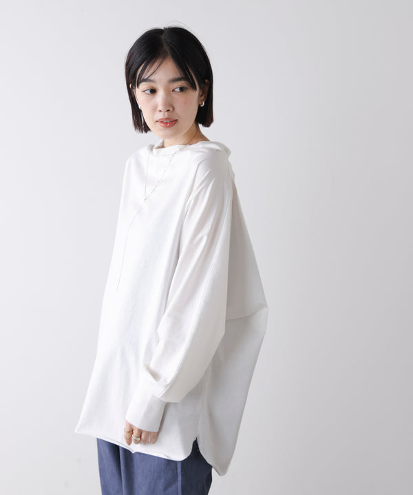 Wシルケットドルマンプルオーバー［3/18発送予定］