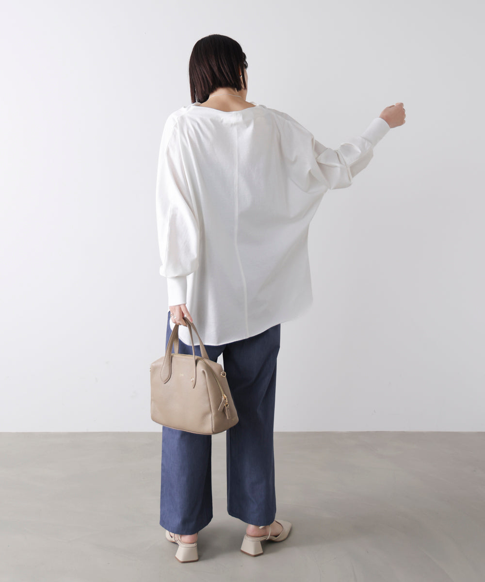 Wシルケットドルマンプルオーバー［3/18発送予定］