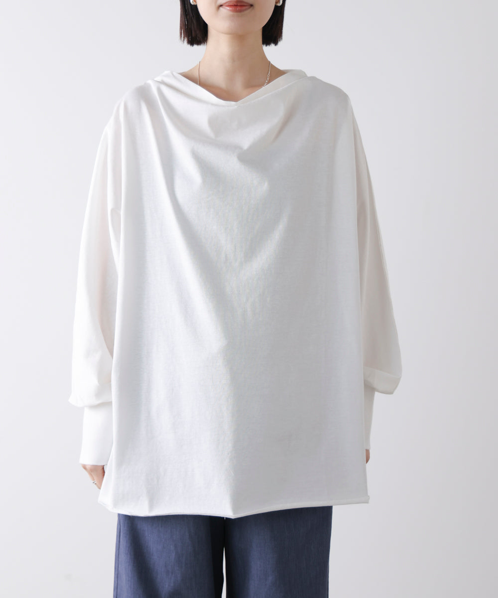 Wシルケットドルマンプルオーバー［3/18発送予定］