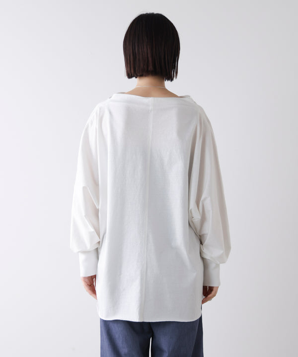 Wシルケットドルマンプルオーバー［3/18発送予定］