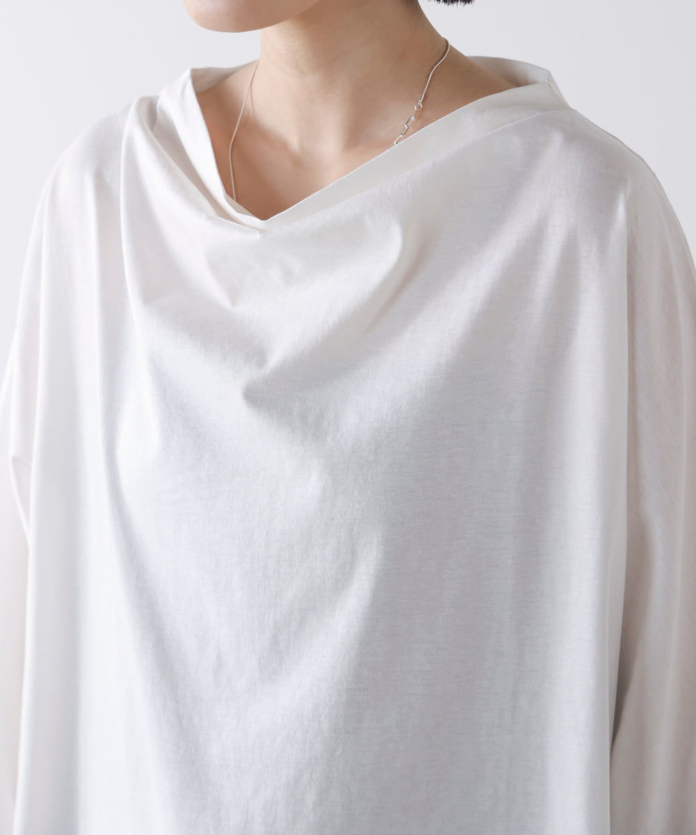 Wシルケットドルマンプルオーバー［3/18発送予定］