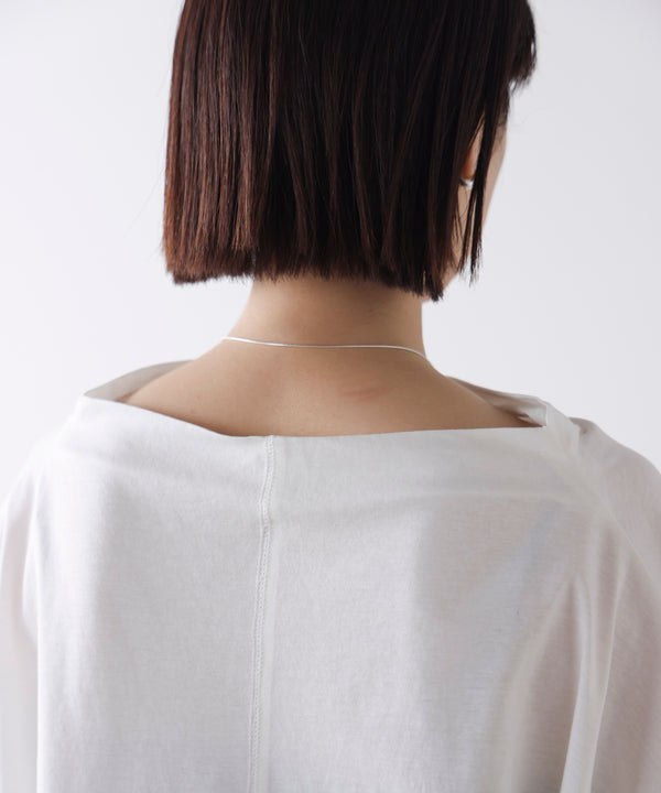 Wシルケットドルマンプルオーバー［3/18発送予定］