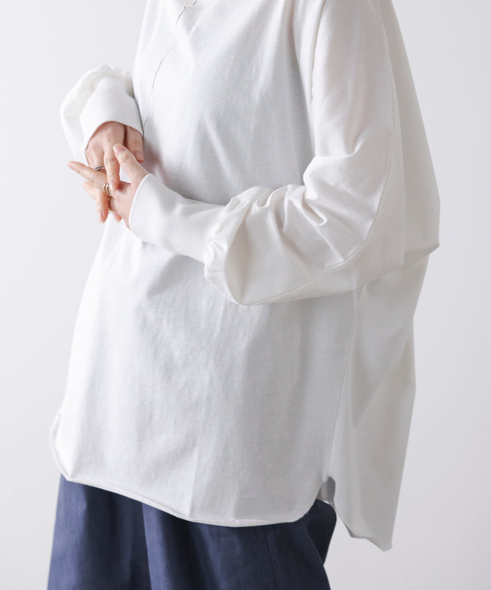 Wシルケットドルマンプルオーバー［3/18発送予定］