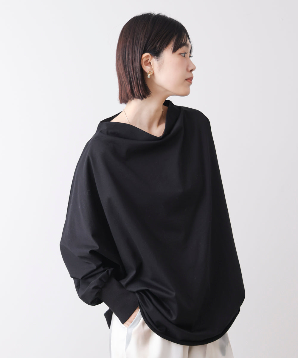 Wシルケットドルマンプルオーバー［3/18発送予定］