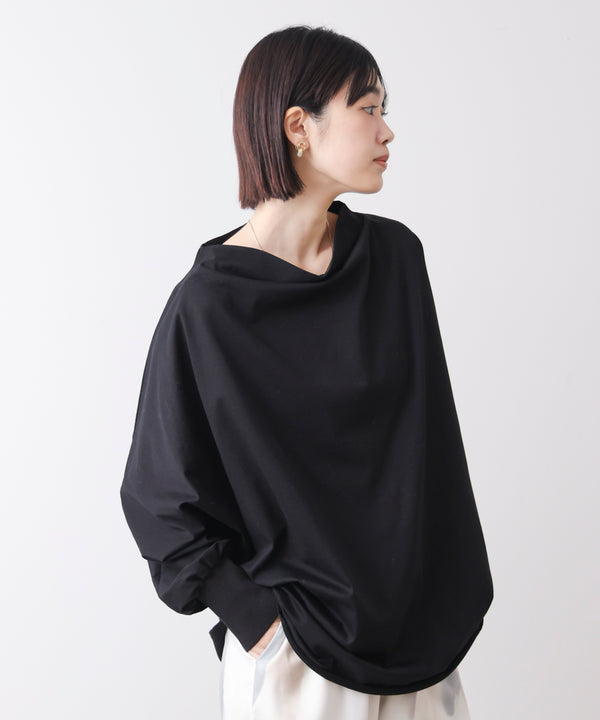 Wシルケットドルマンプルオーバー［3/18発送予定］