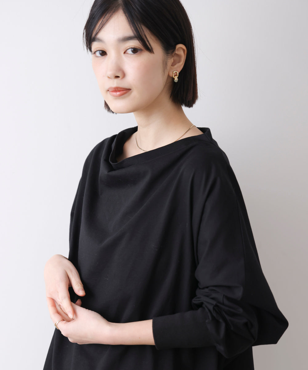 Wシルケットドルマンプルオーバー［3/18発送予定］